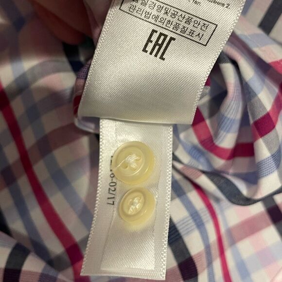 Banana Republic Men’s Non-Iron Grant Fit Dress Shirt Size M 15-15 1/2 - Picture 7 of 7